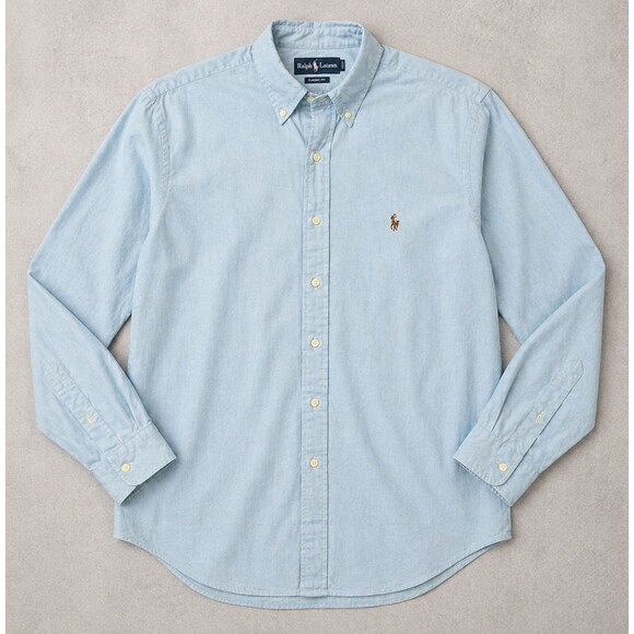 Polo by Ralph Lauren Other - Polo Ralph Lauren Classic Fit Shirt Blue Button Down Pony Logo Men XL 17 32/33